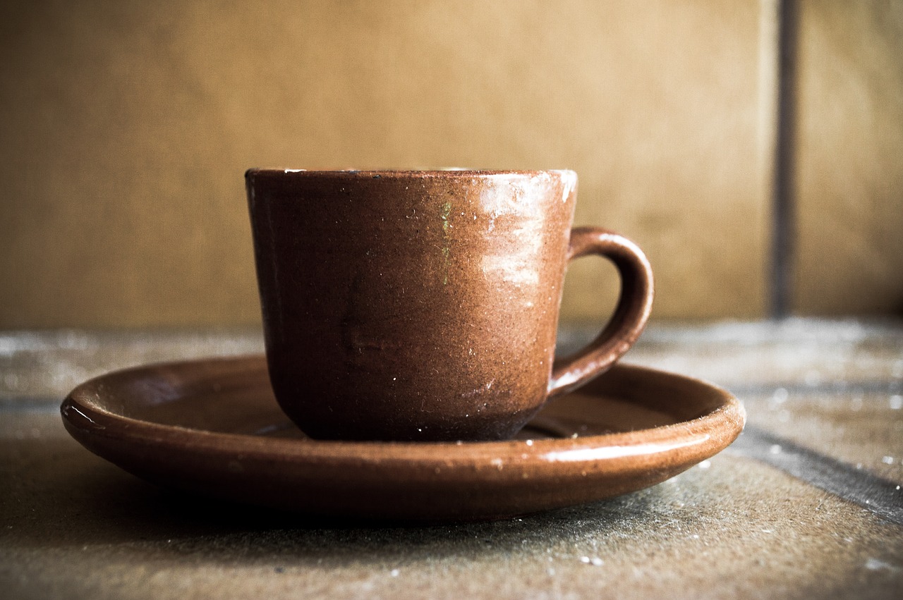 Image - cup mud pottery dish glass