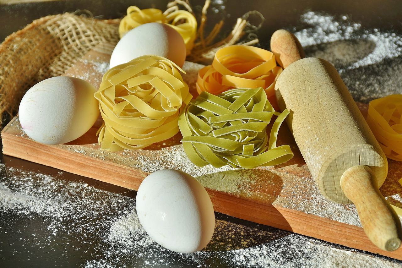 Image - noodles tagliatelle pasta raw