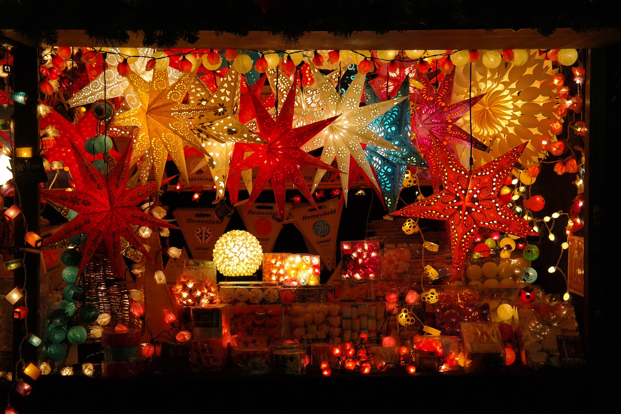 Image - christmas market stand sales stand