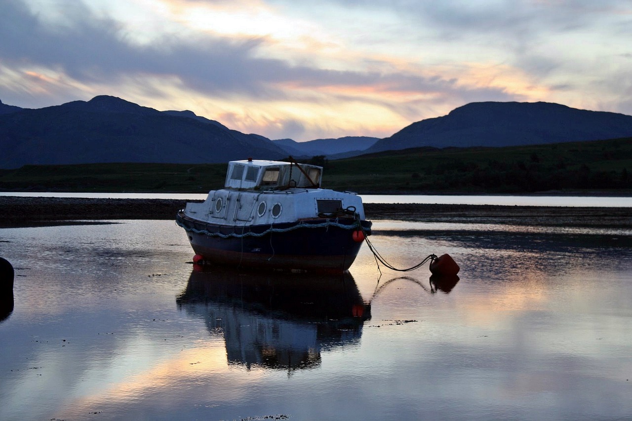 Image - boot anchorage sunset mirroring