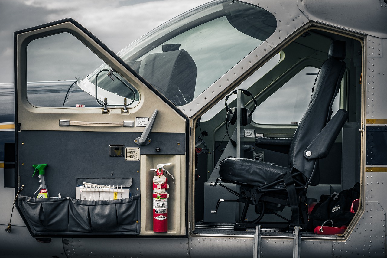 Image - cockpit aircraft fire extinguisher