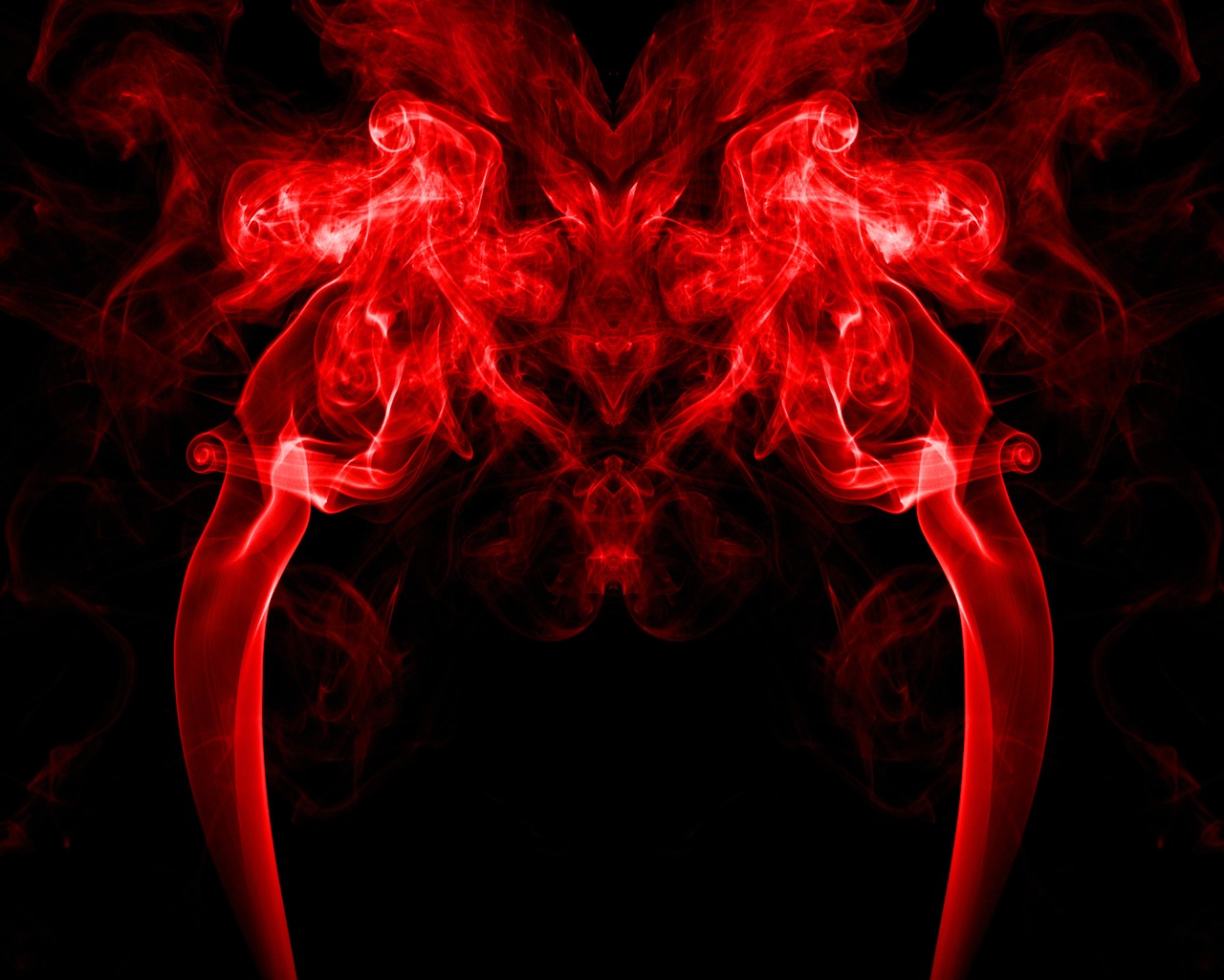 Image - red smoke abstract color