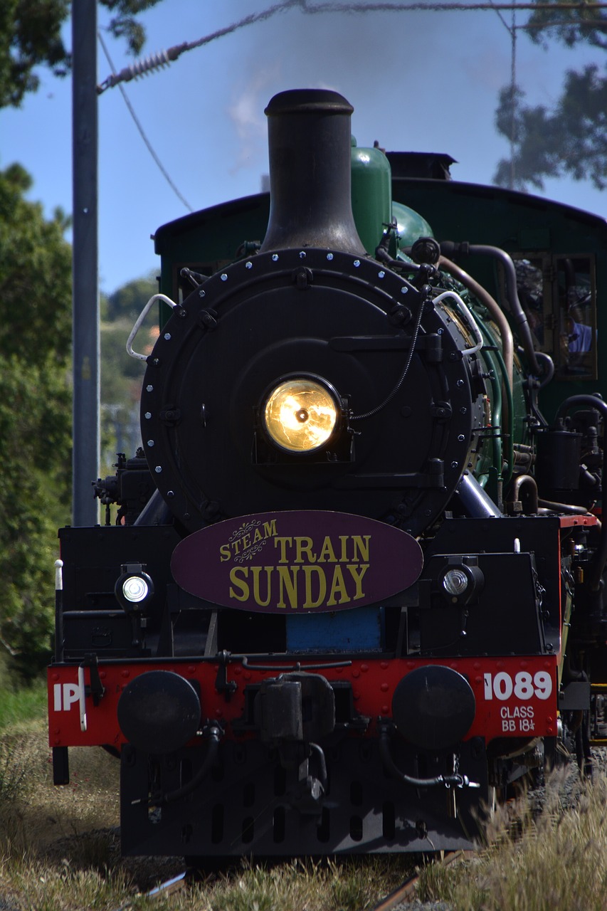 Image - brisbane train rail railway steam