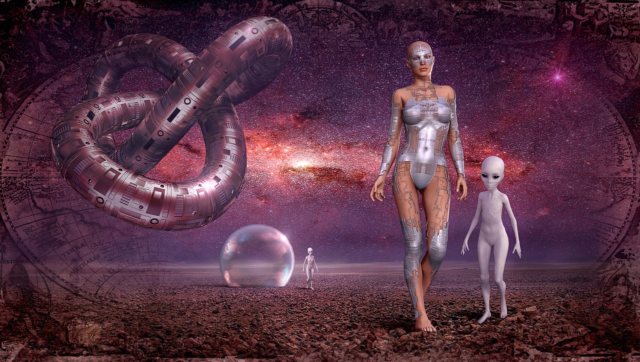 Image - fantasy space galaxy alien contact