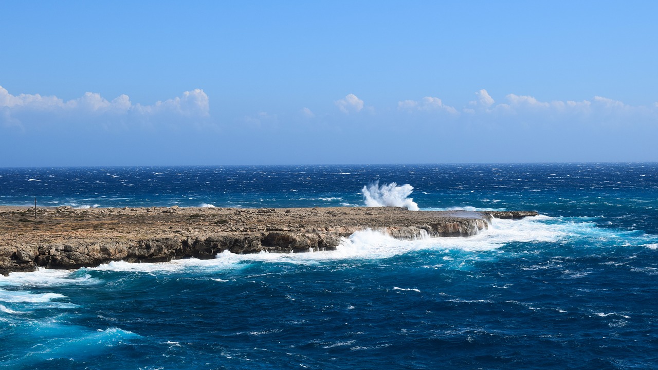 Image - rocky coast waves sea rough sea