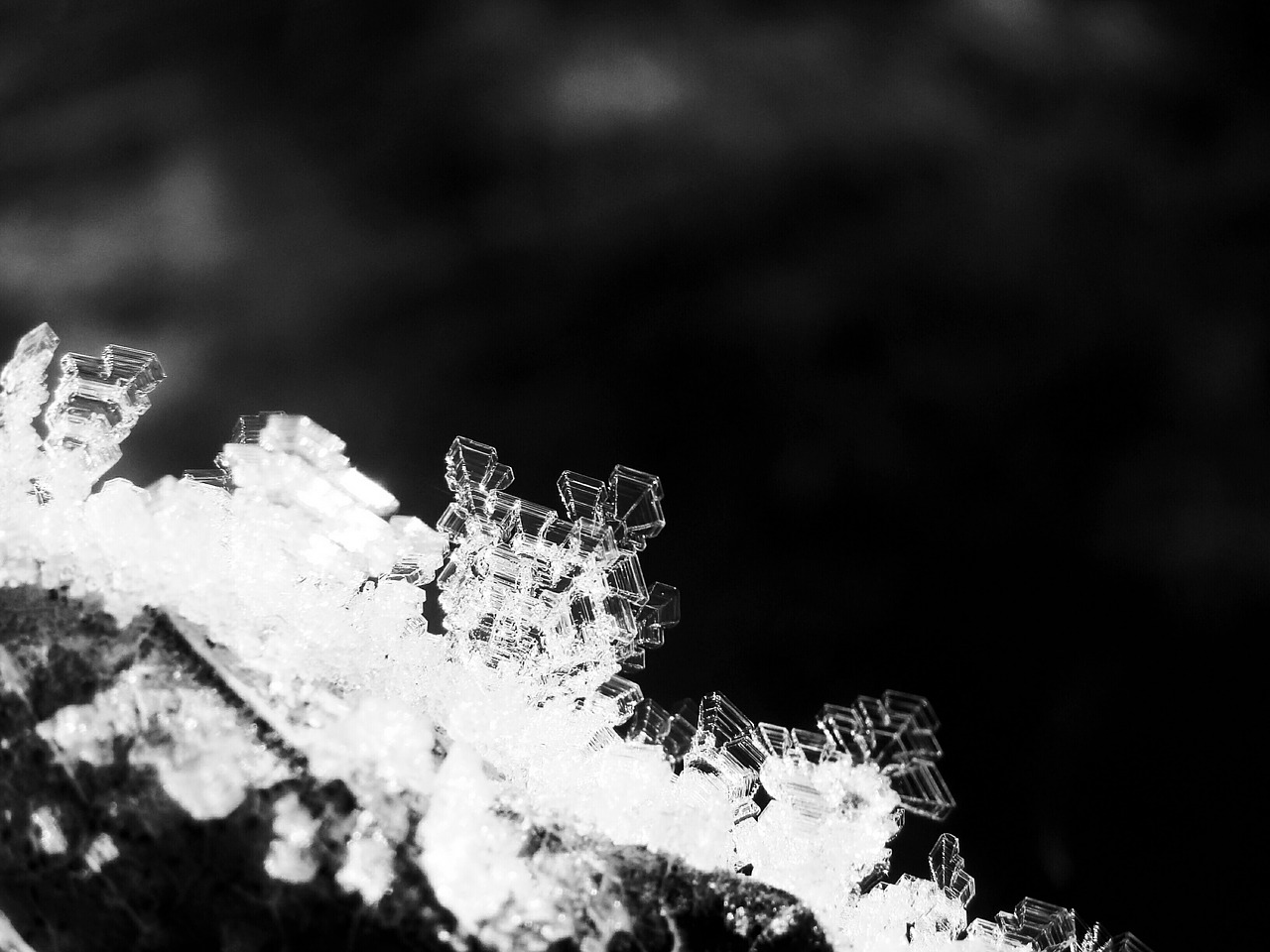 Image - crystals ice winter cold