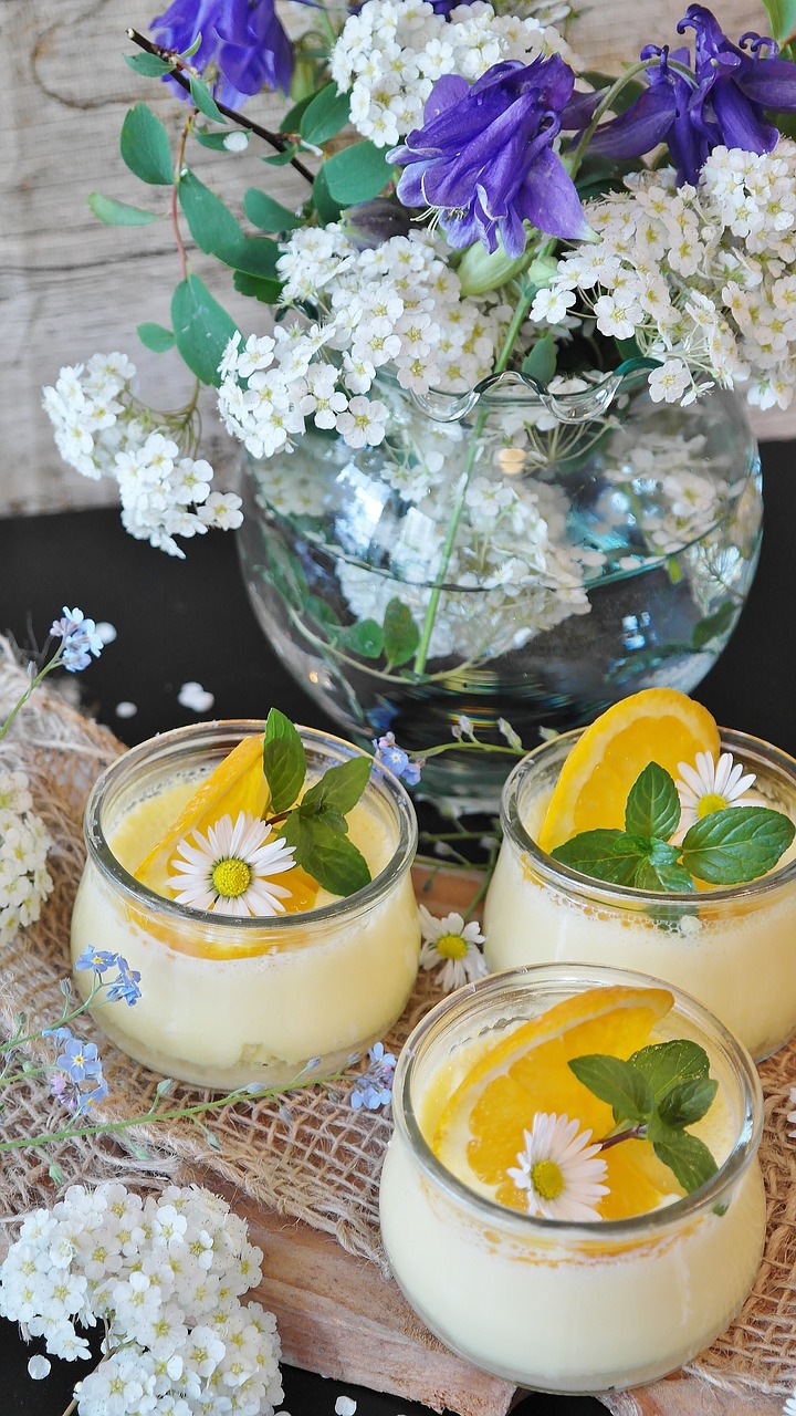 Image - cream orange cream oranges dessert