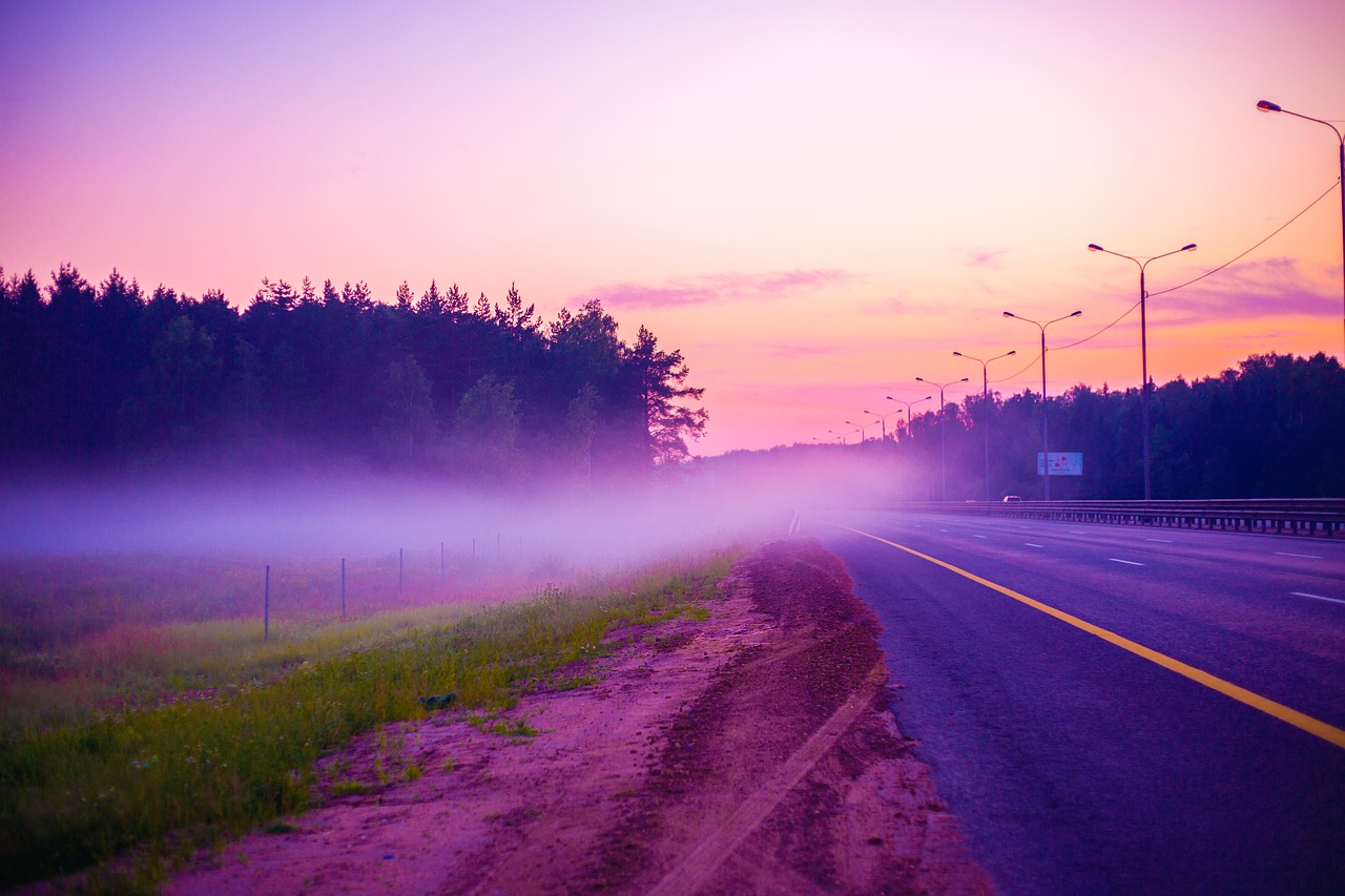 Image - fog road mkad motion the way