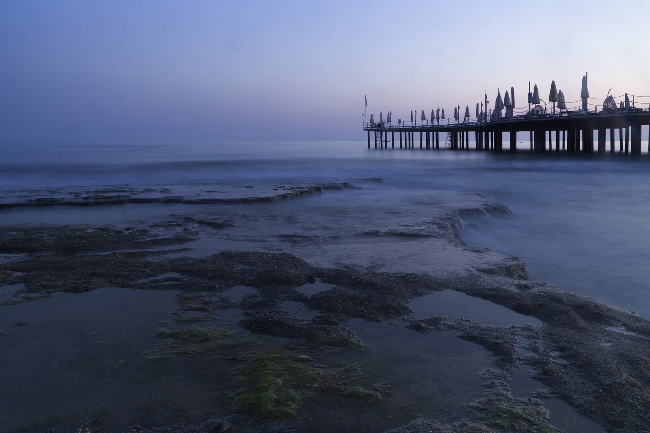 Image - iskele marine long exposure sunset