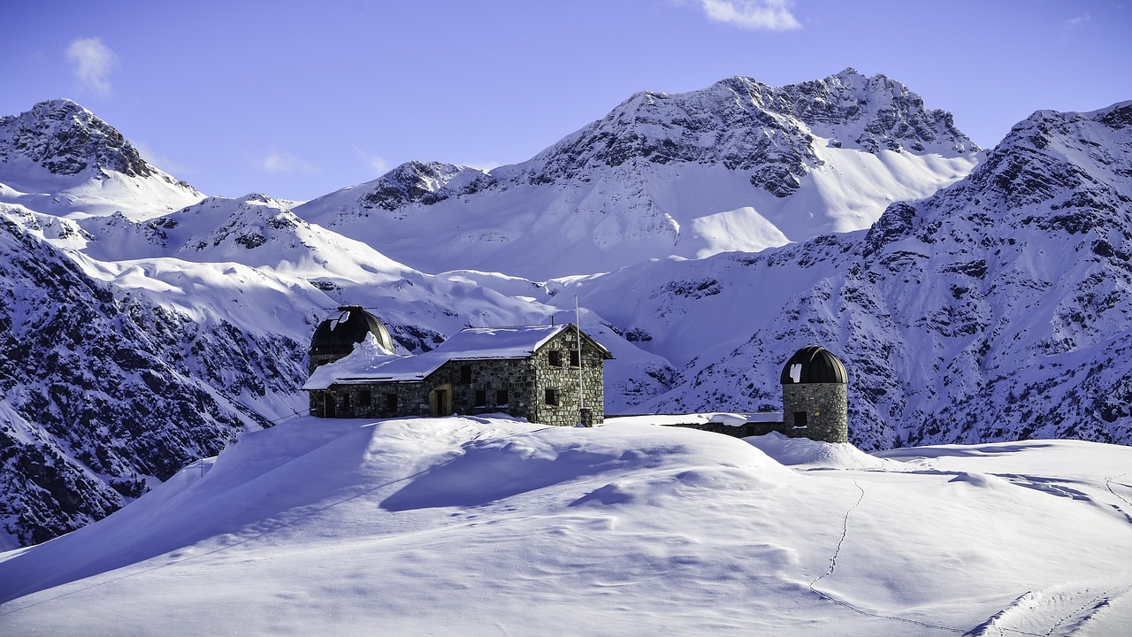 Image - astronomical observatory snow