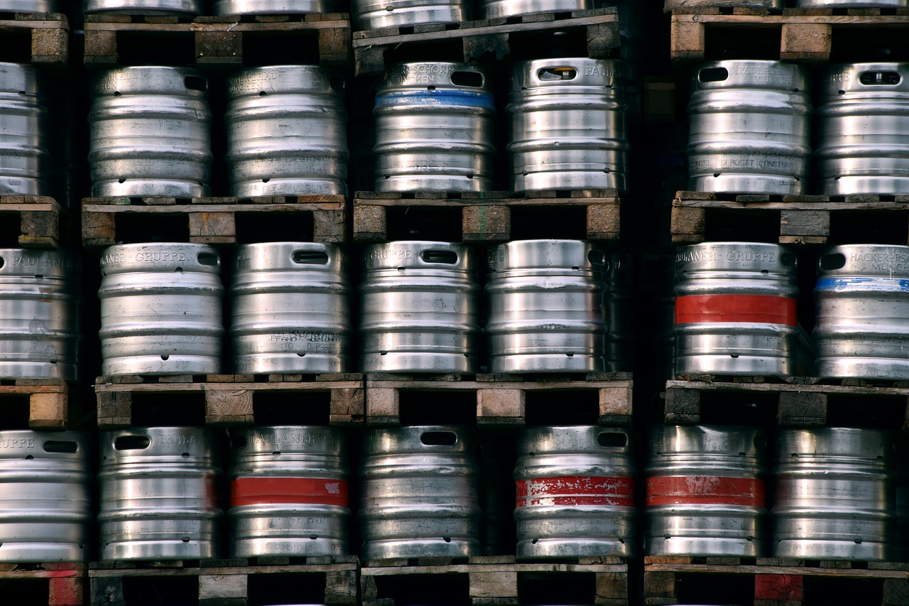 Image - beer beer barrels metal