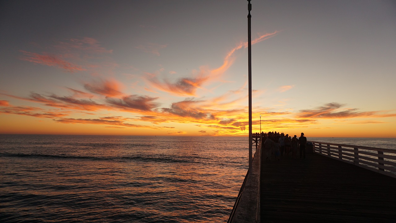 Image - san diego sea glow sunset glow sea