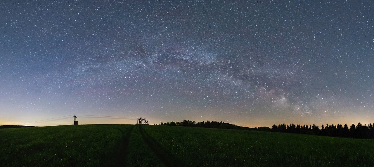 Image - milky way panorama astro night