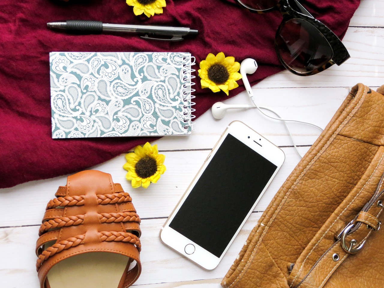 Image - styled background sunflower
