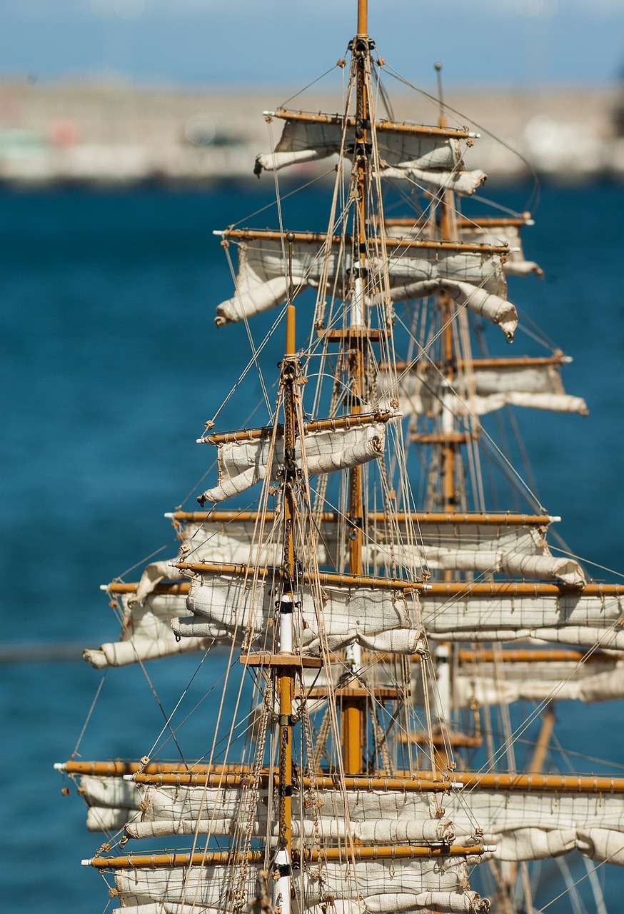 Image - sailboat sails rigging marin mats