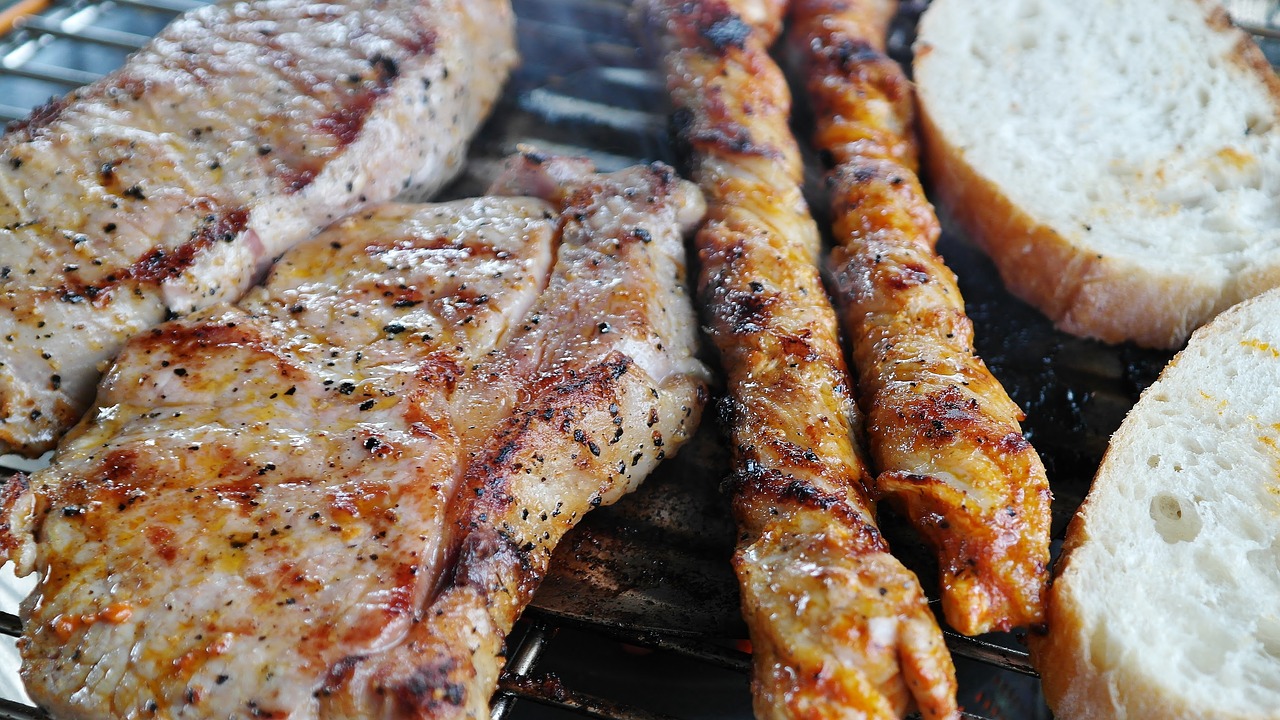 Image - barbecue grill steak meat summer