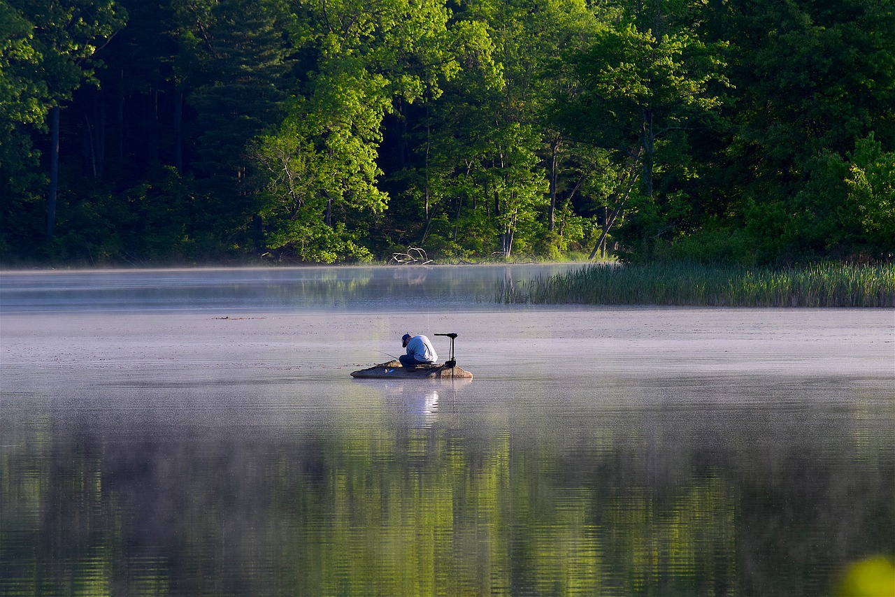 Image - lake fisherman water fishing