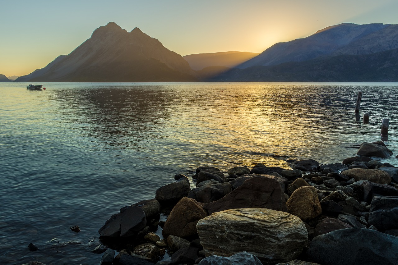 Image - midnightsun midnight sun fjord