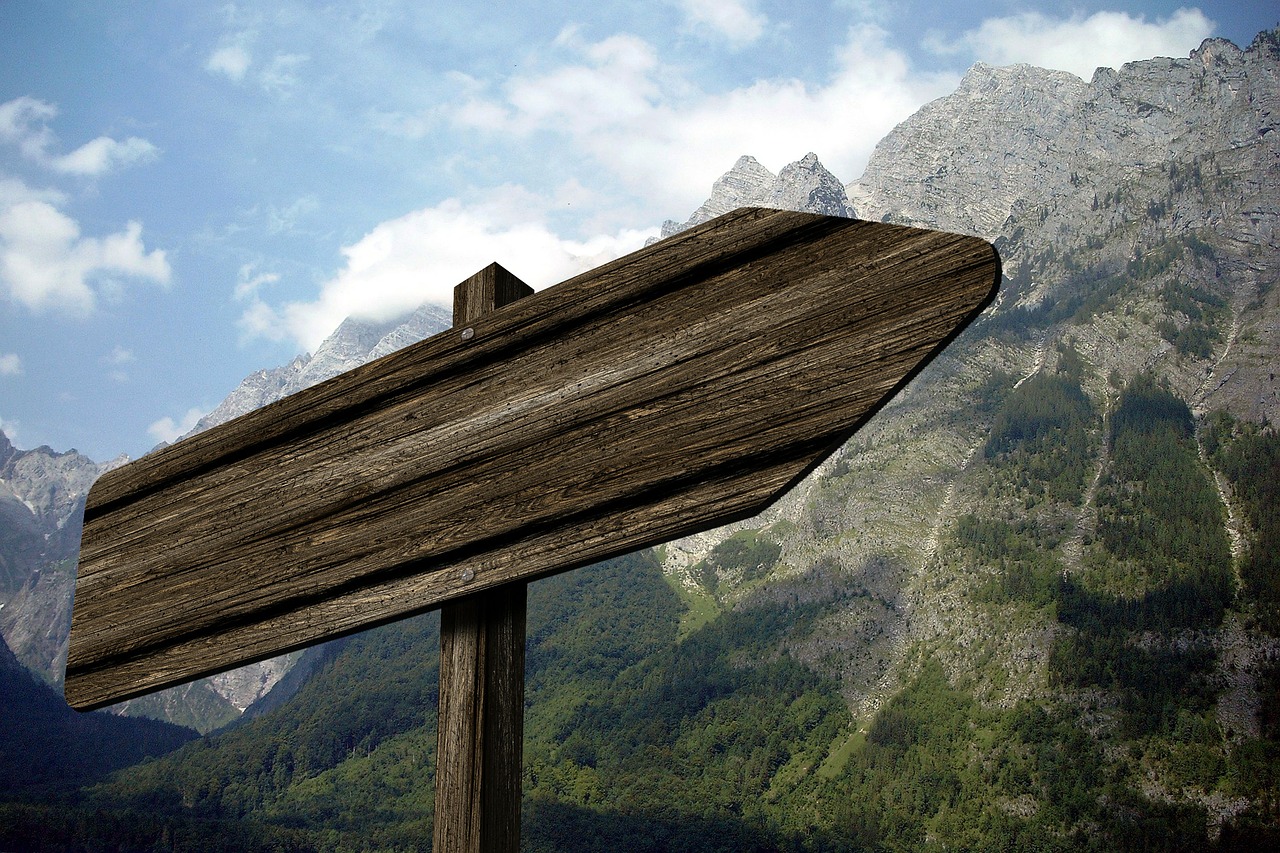 Image - directory signposts mountain