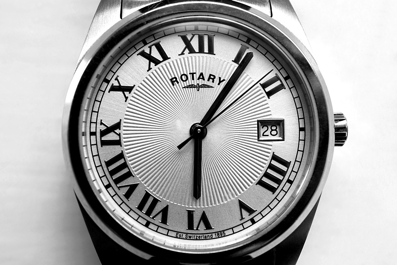 Image - watch time hour minute white face