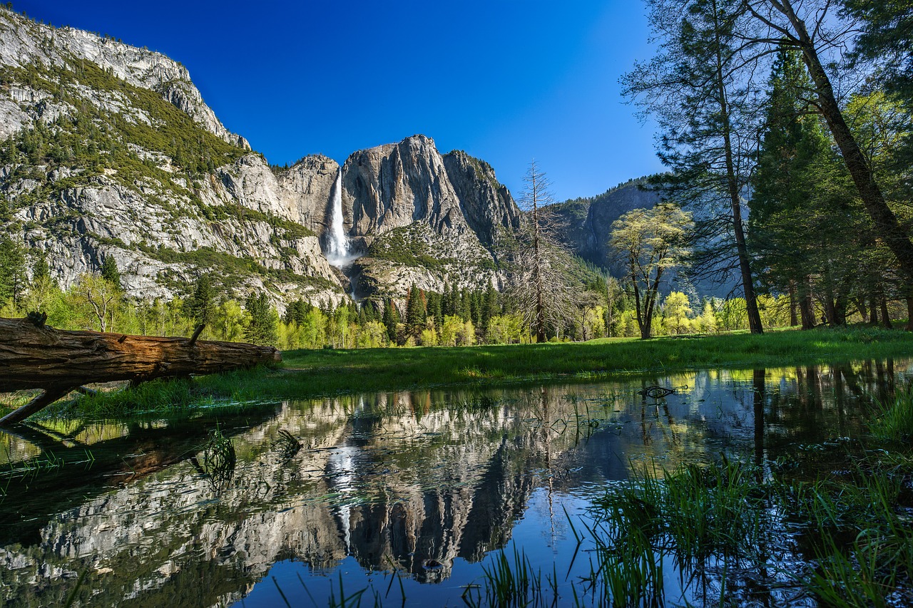 Image - yosemite falls blue california