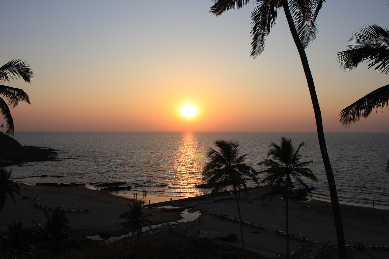 Image - goa india beach sunset