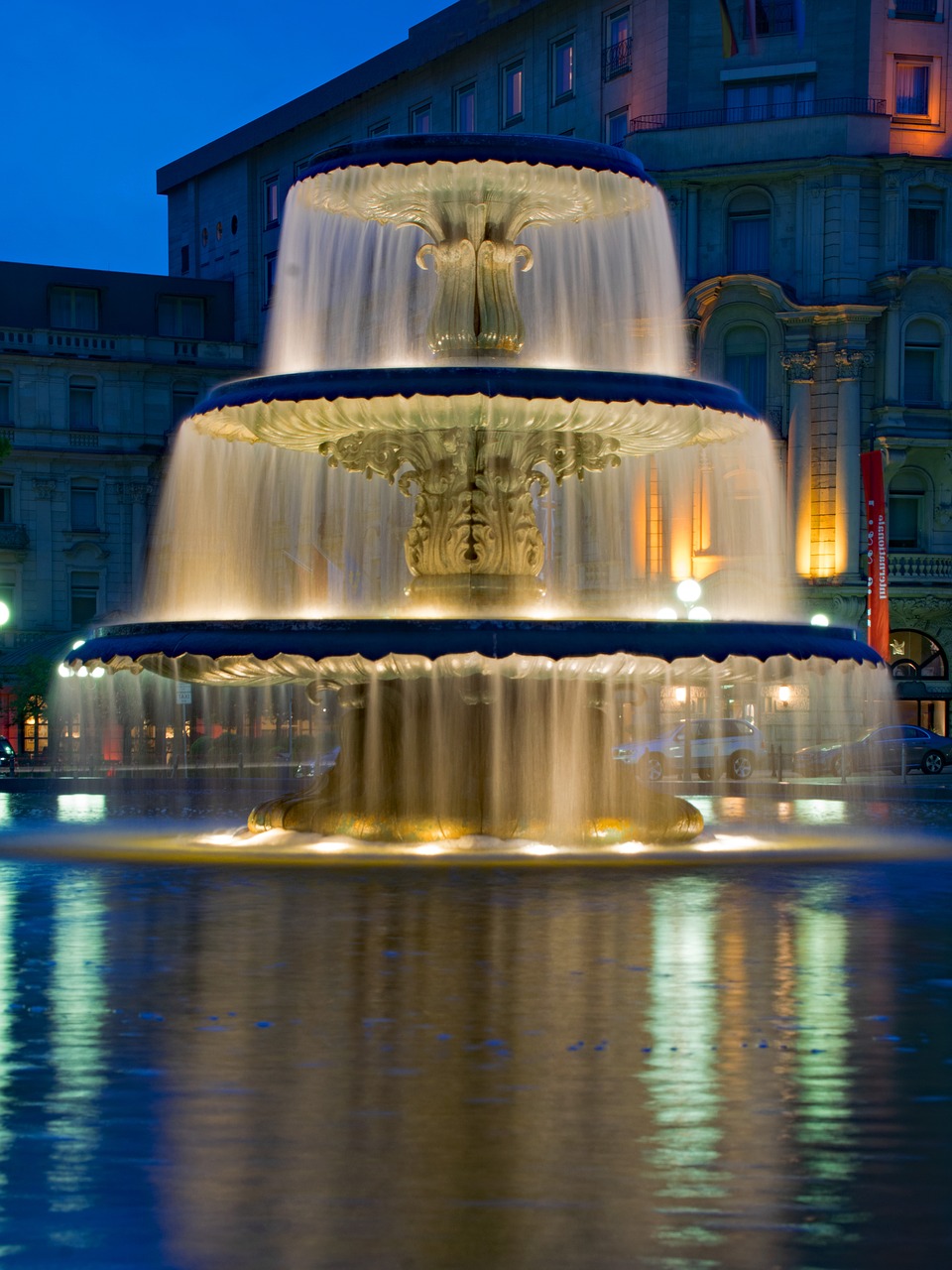 Image - fountain kurhaus wiesbaden hesse