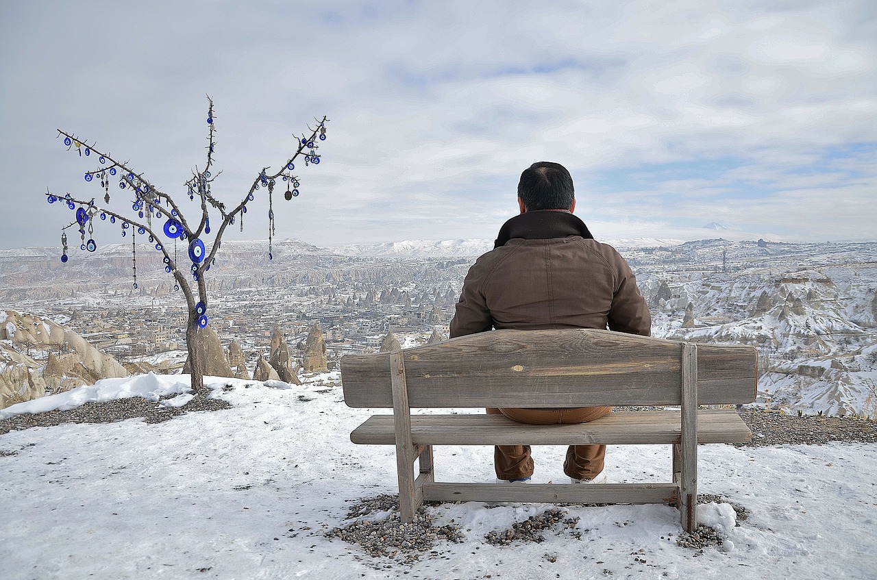 Image - resting male man sitting bank