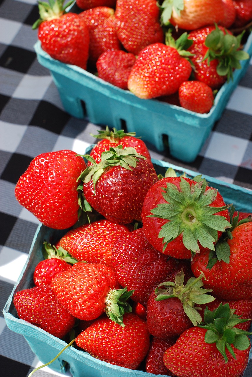 Image - strawberries strawberry basket fruit