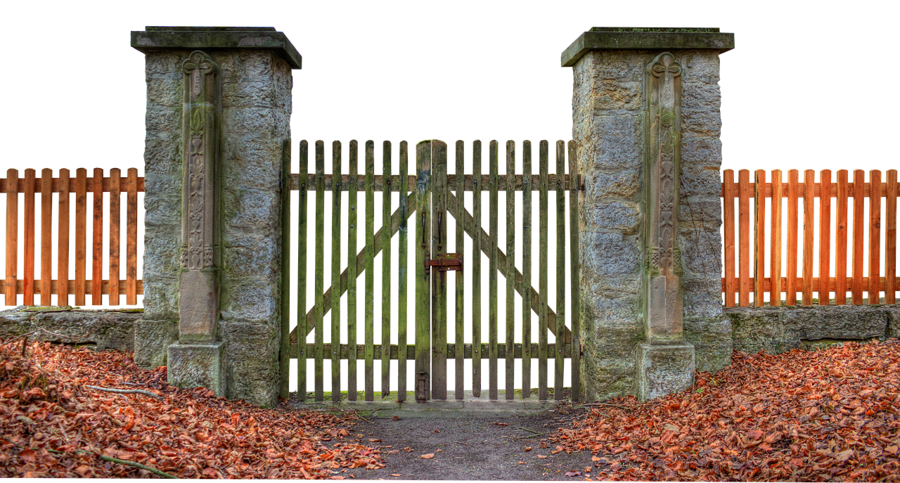 Image - isolated goal wall fence input