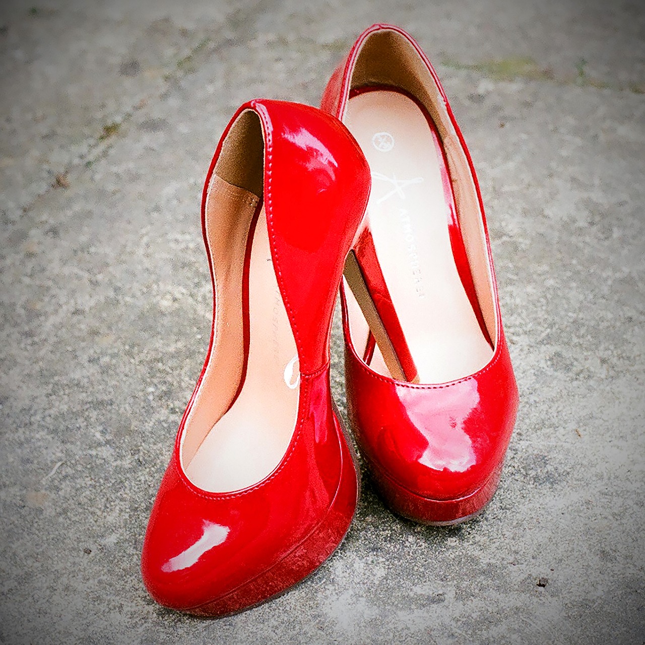 Image - red shoes style fashion female