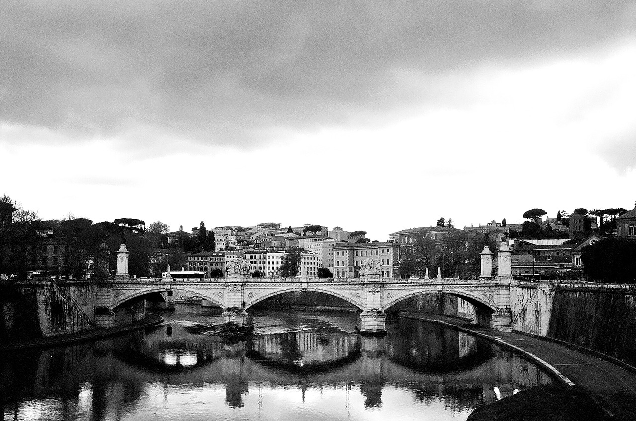 Image - rome river bridge italy