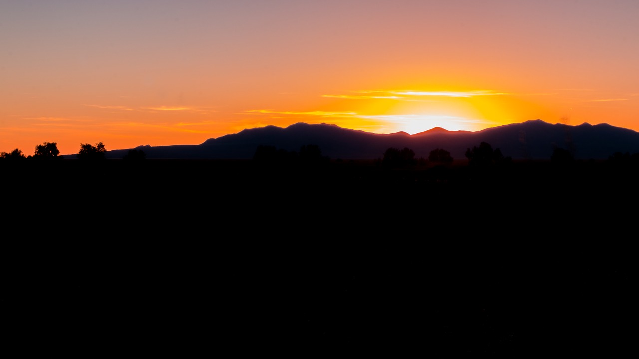 Image - landscape sunset orange utah