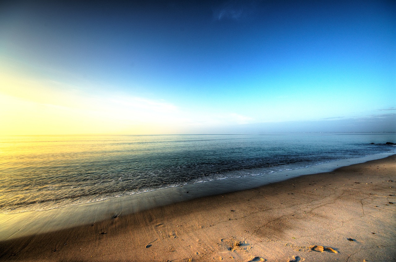 Image - hdr beach sun water baltic sea