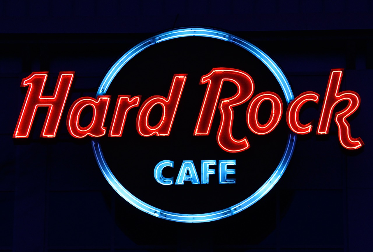 Image - hard rock cafe neon advertising