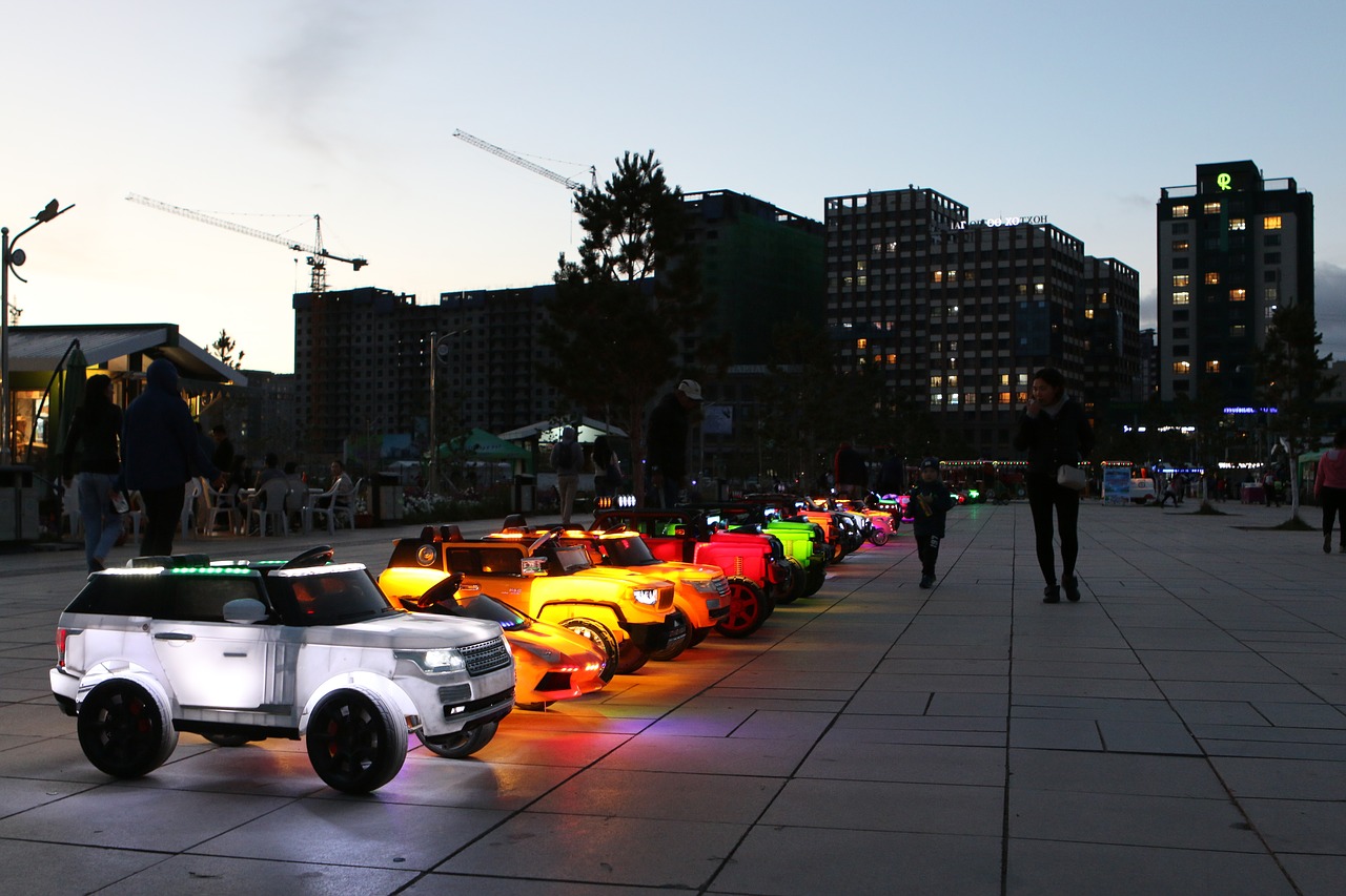 Image - night light autos city ulaanbaatar