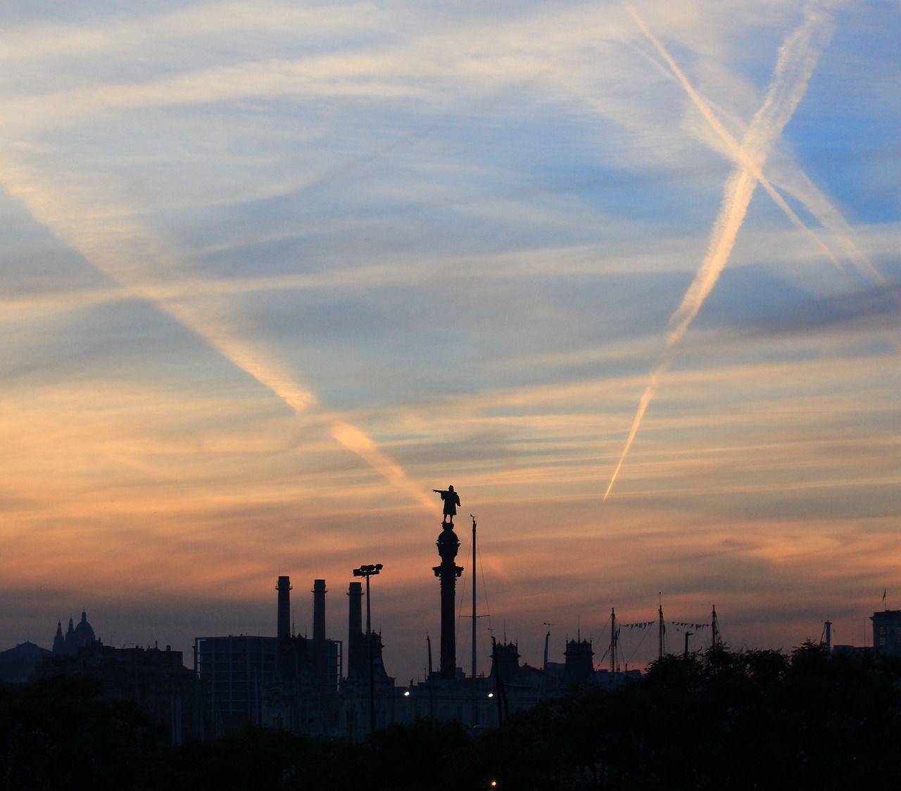 Image - barcelona sunset view travel