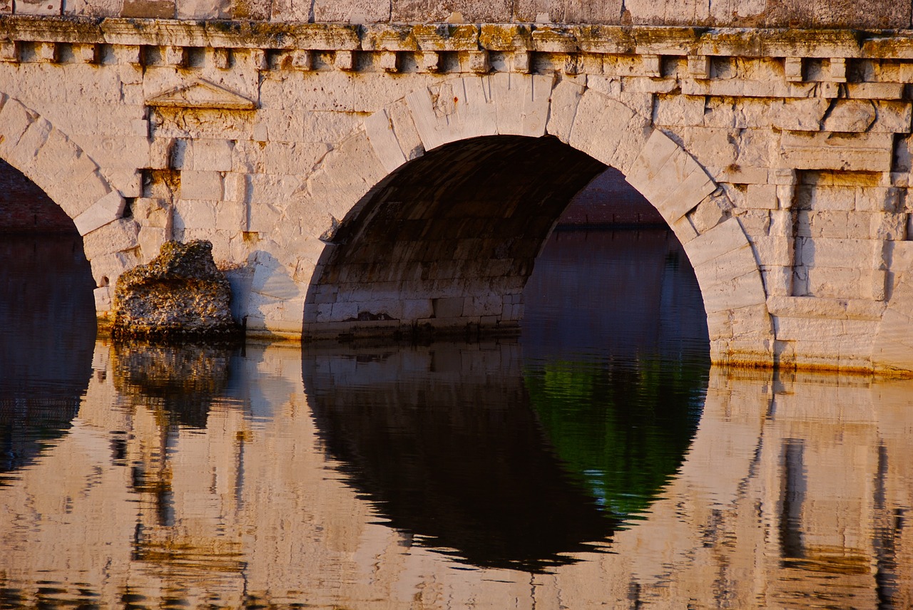 Image - rimini italy bridge ancient rome