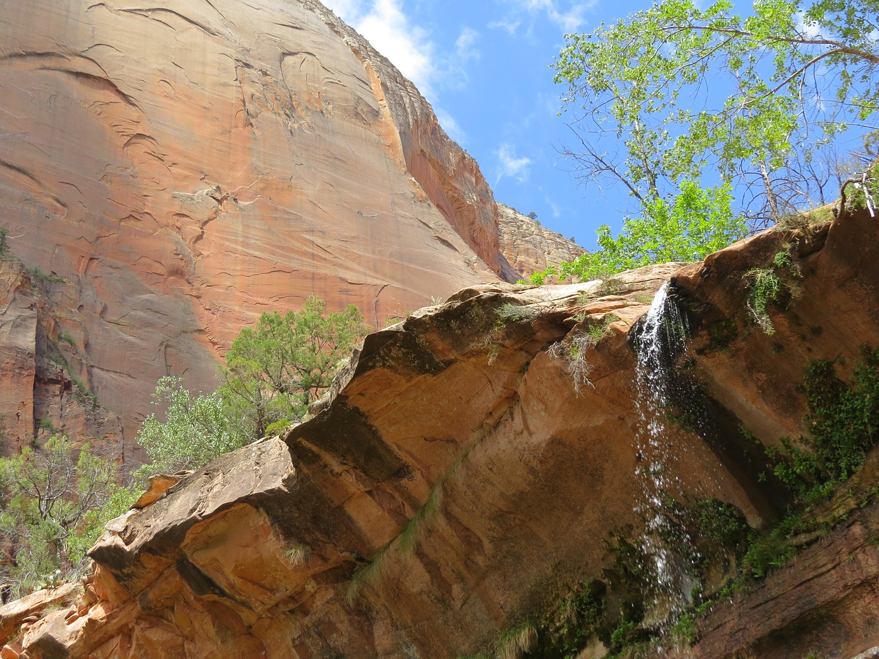 Image - waterfall mountain rock sandstone