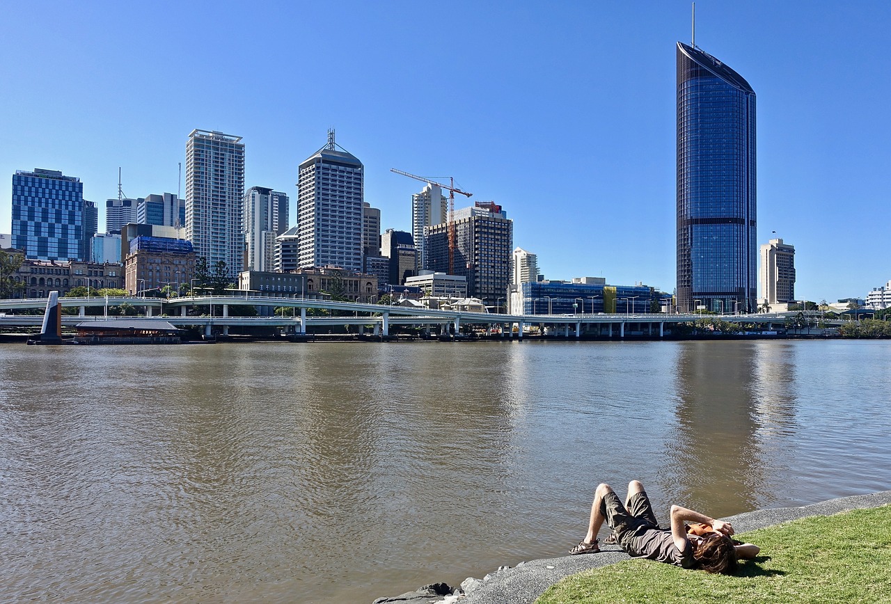 Image - brisbane river skyline cityscape