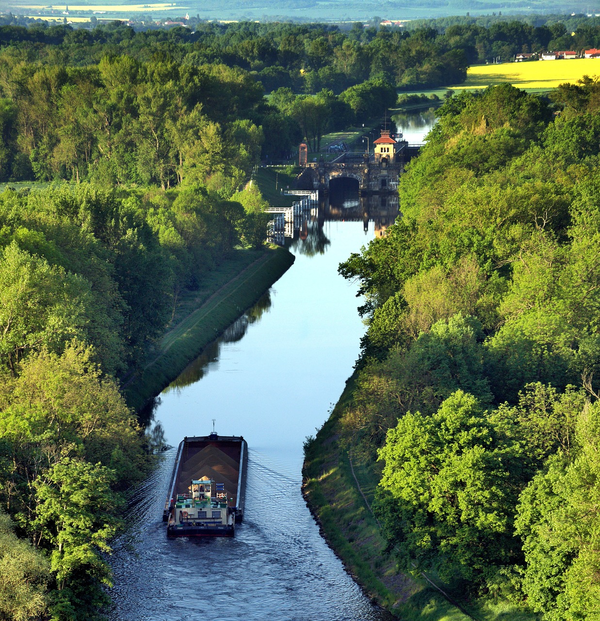 Image - the barge transport river transport