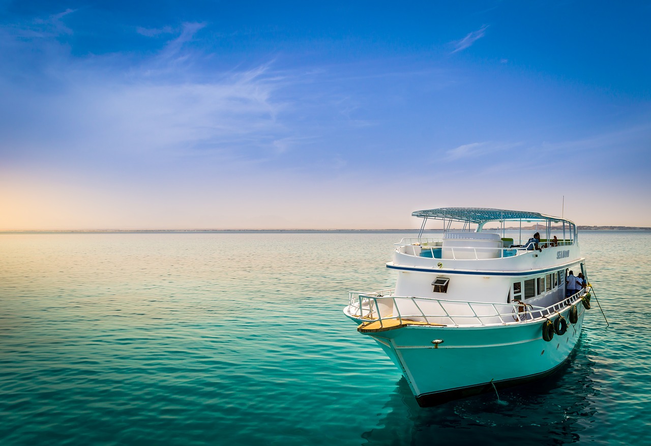 Image - boat red sea sky egypt water life