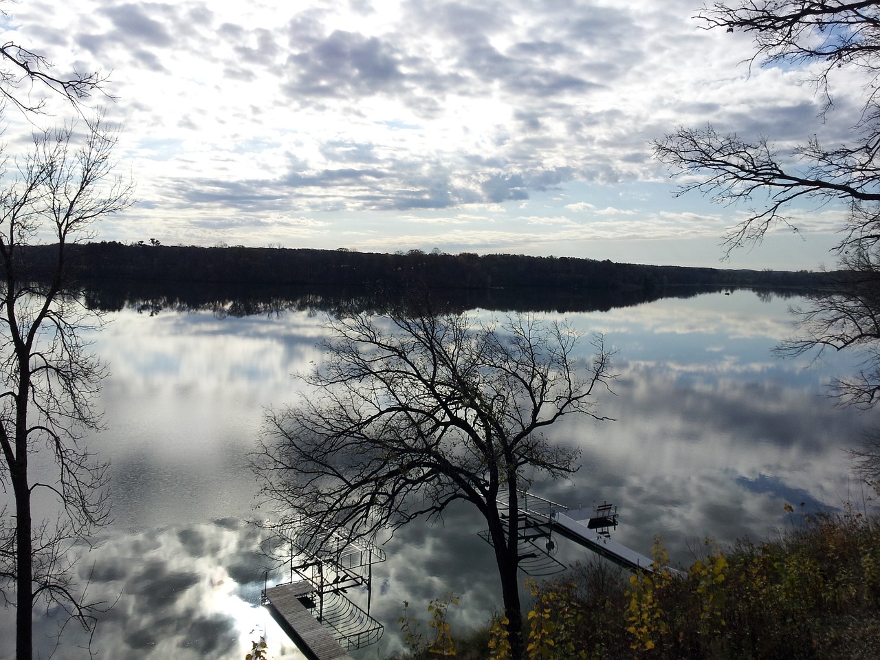 Image - minnesota blue lake reflection