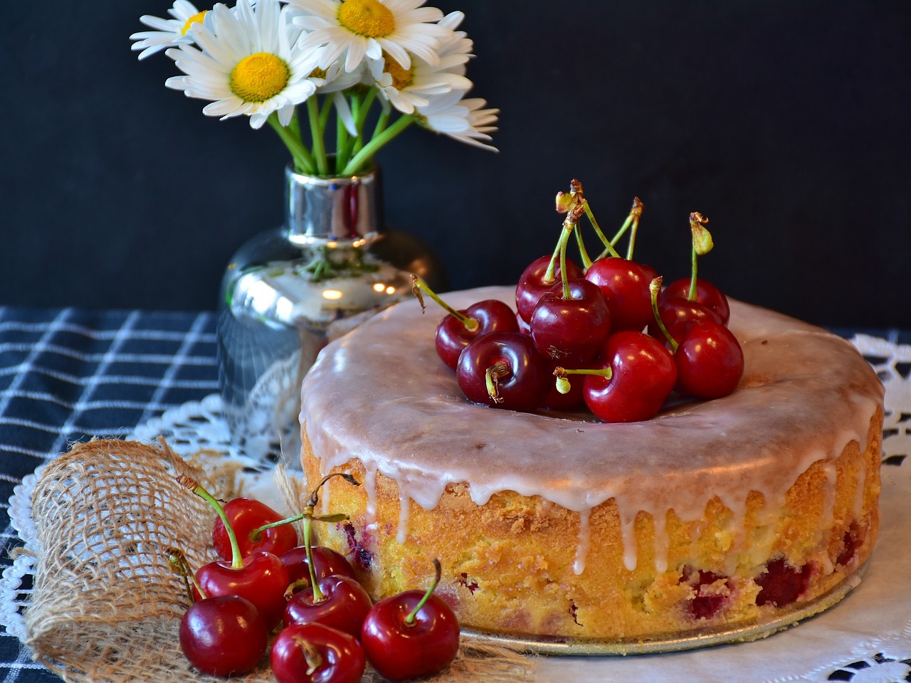 Image - cherry pie cake cherries bake