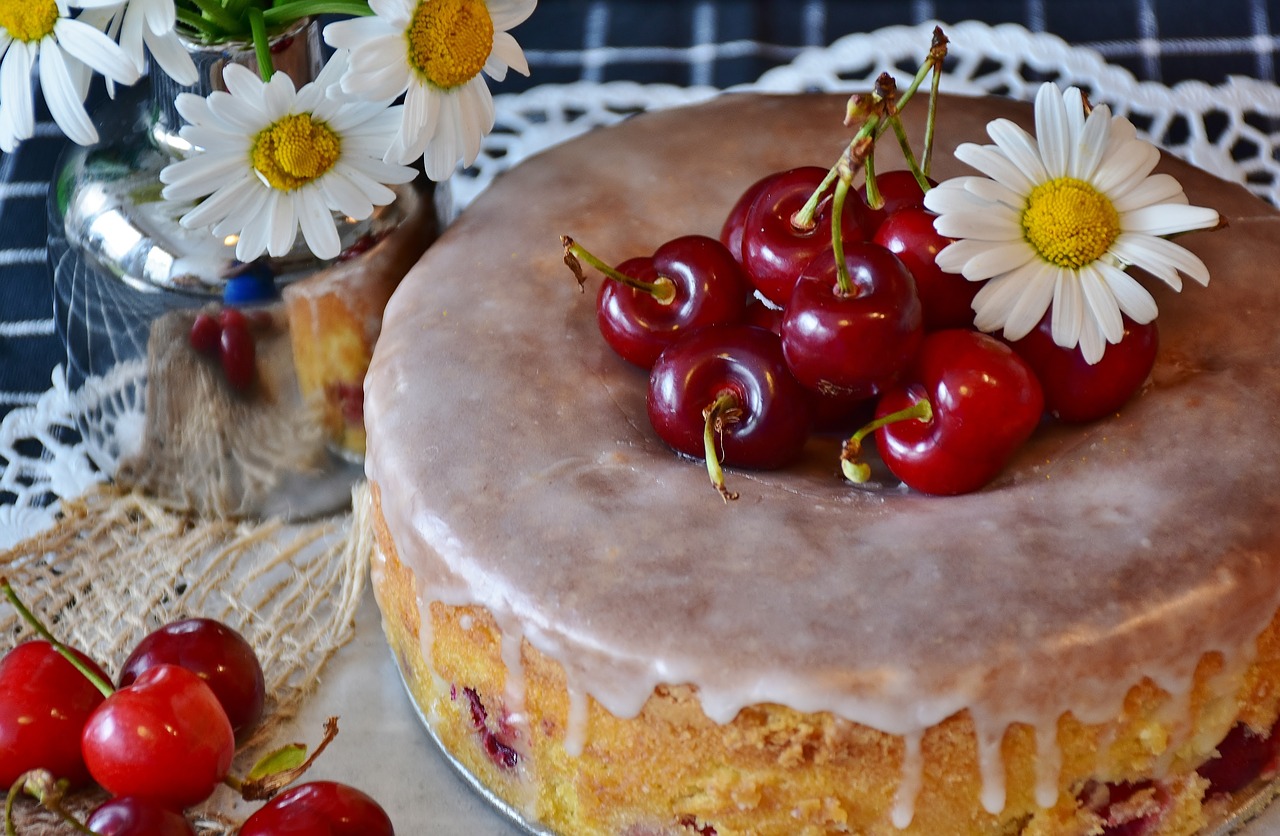 Image - cherry pie cake cherries bake