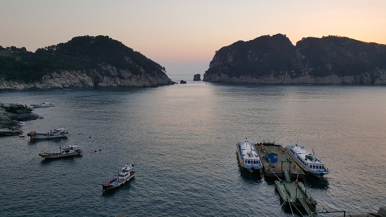 Image - geoje dock morning scenery