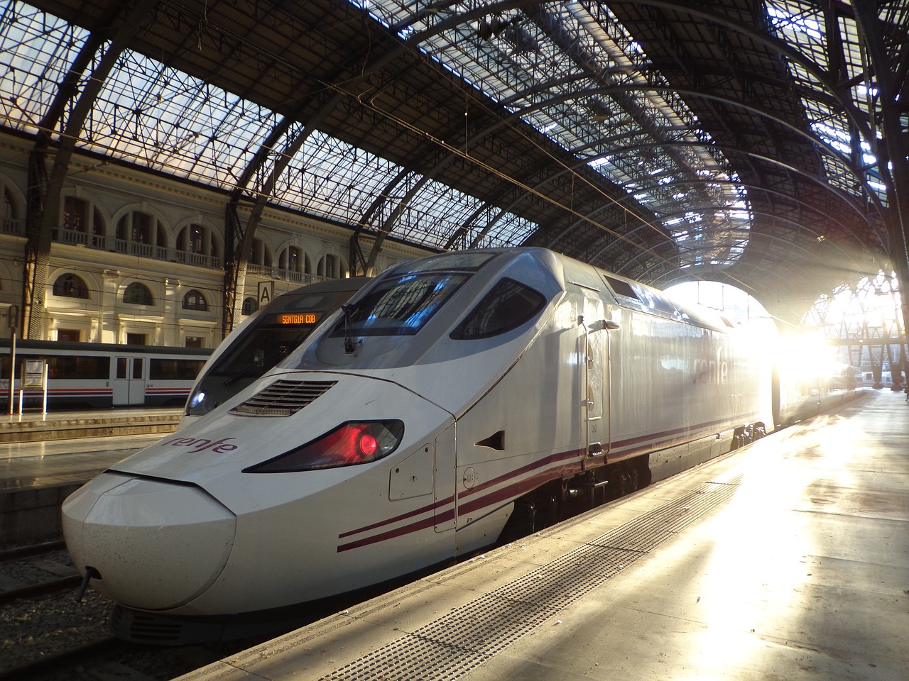 Image - train station tgv transport track