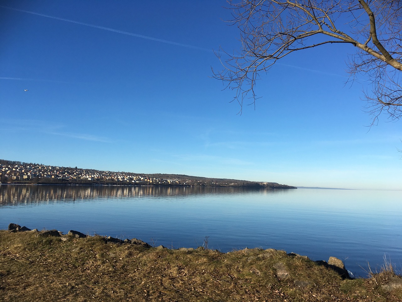 Image - water blue himmel lake bluish