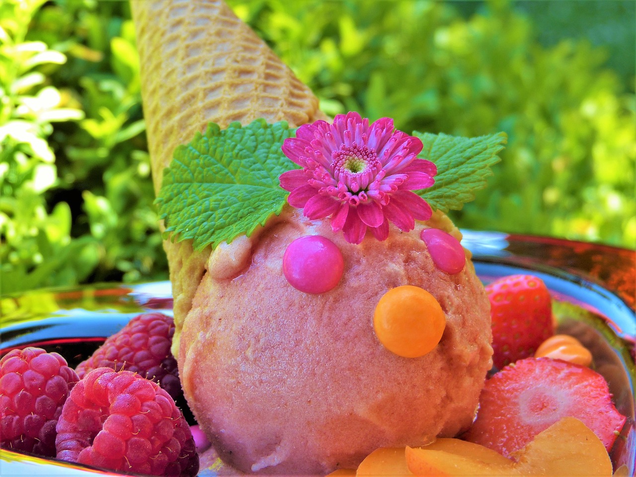 Image - ice ice cream milk ice cream waffle