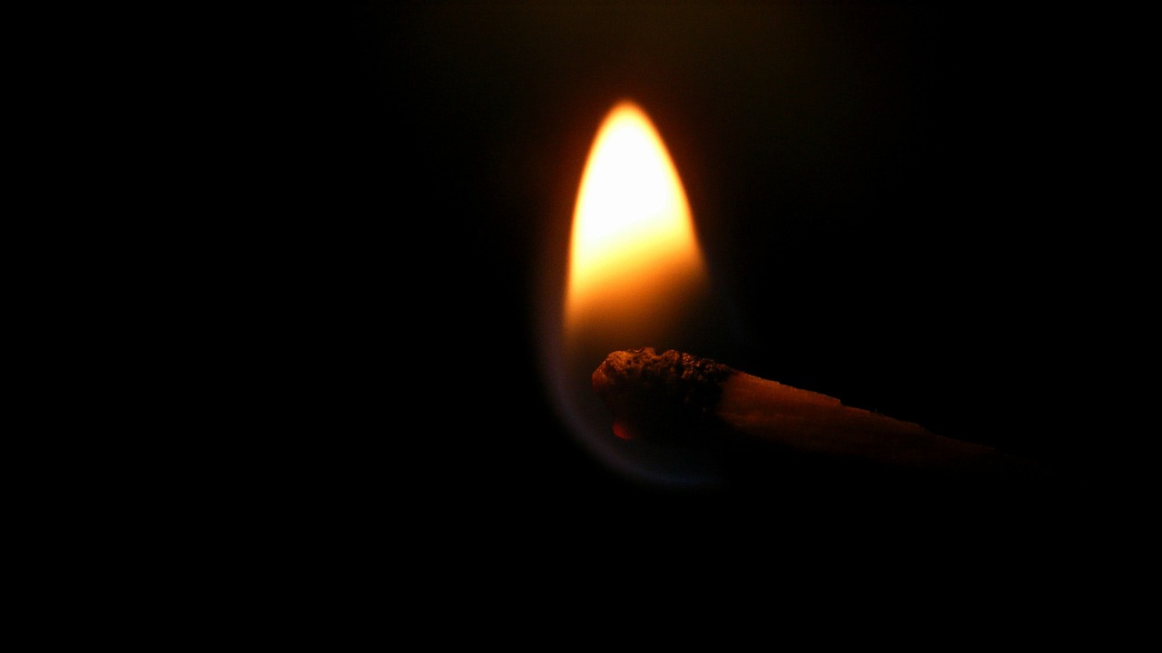 Image - matches fire flame heat black